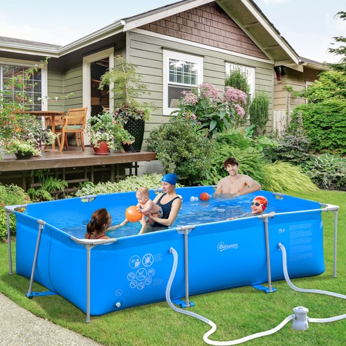 Steel frame swimming pool - frame, w/